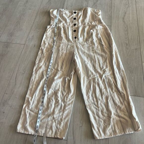 Asos Design Strapless Striped Jumpsuit Romper - Size 14 - Picture 2 of 10